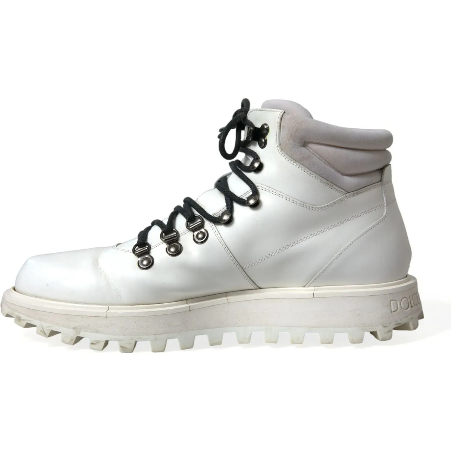 Dolce & Gabbana Pristine White Italian Ankle Boots