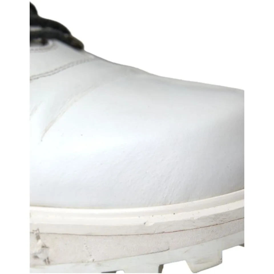 Dolce & Gabbana Pristine White Italian Ankle Boots