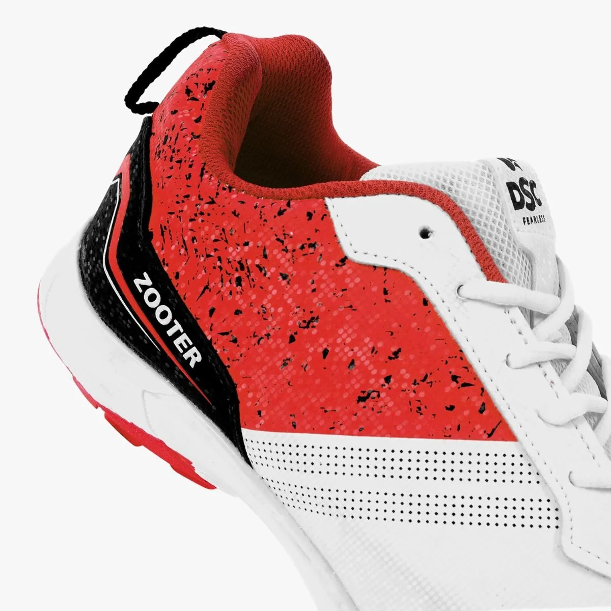 DSC Zooter Cricket Shoes (White/Red)