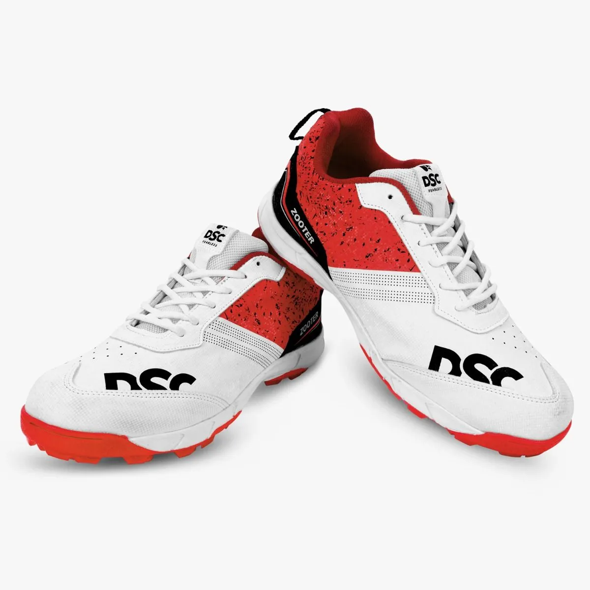 DSC Zooter Cricket Shoes (White/Red)