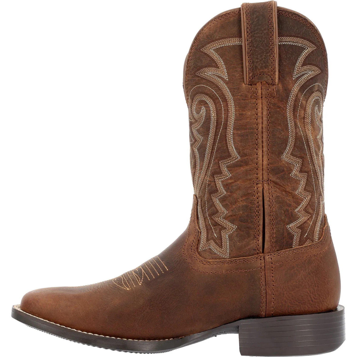 Durango Mens Westward Western Prairie Brown Leather Cowboy Boots