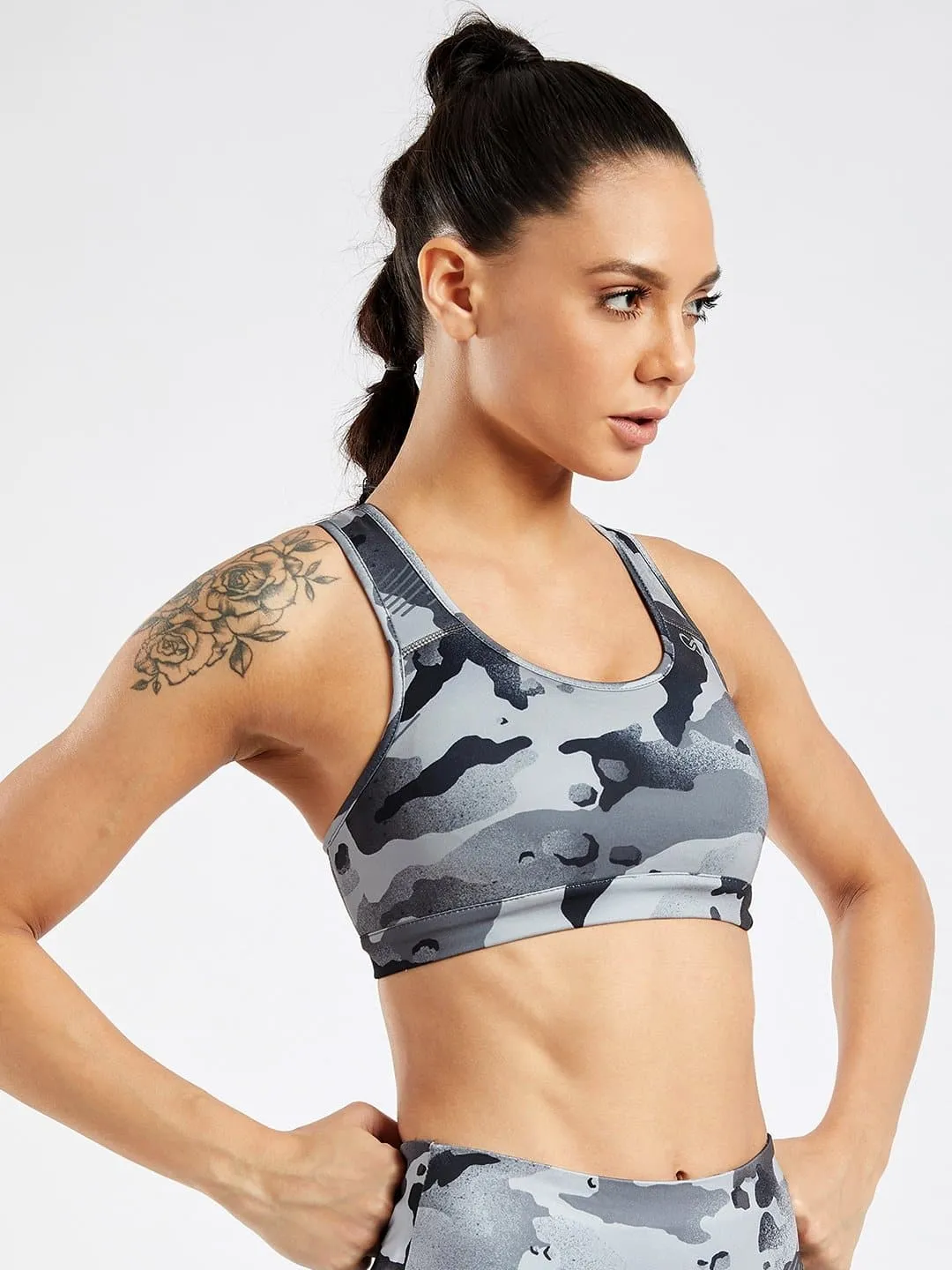 Essential Camo Printed Sports Bra #4