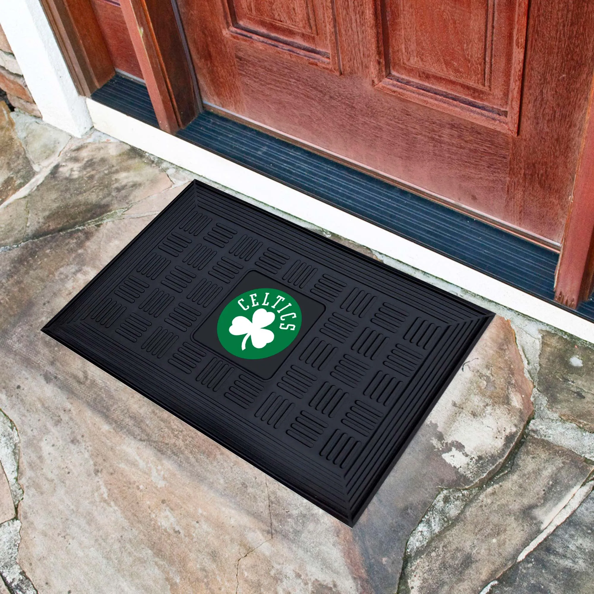 Fanmats Boston Celtics Heavy Duty Vinyl Medallion Door Mat - 19.5" x 31"