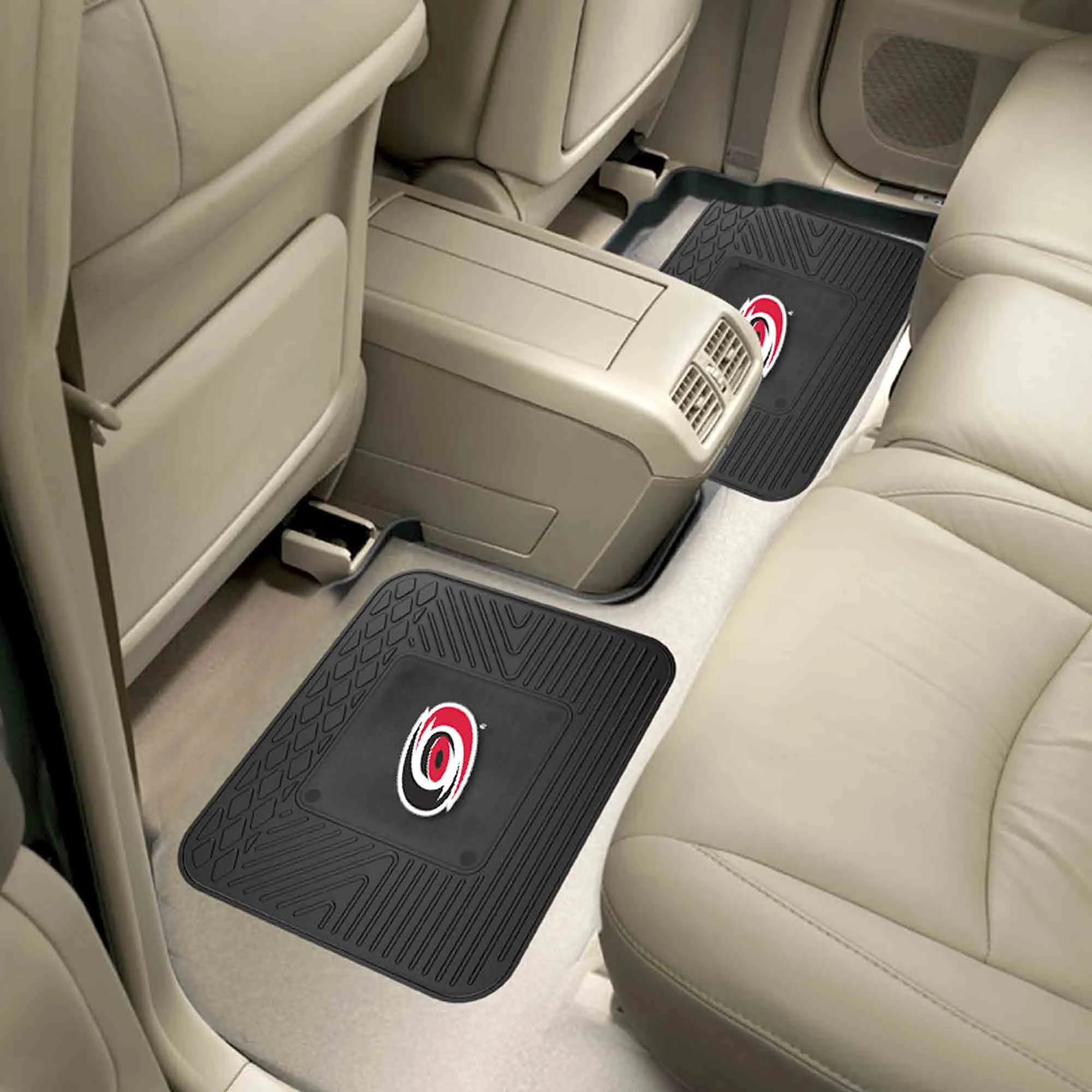 Fanmats Carolina Hurricanes Back Seat Car Utility Mats - 2 Piece Set