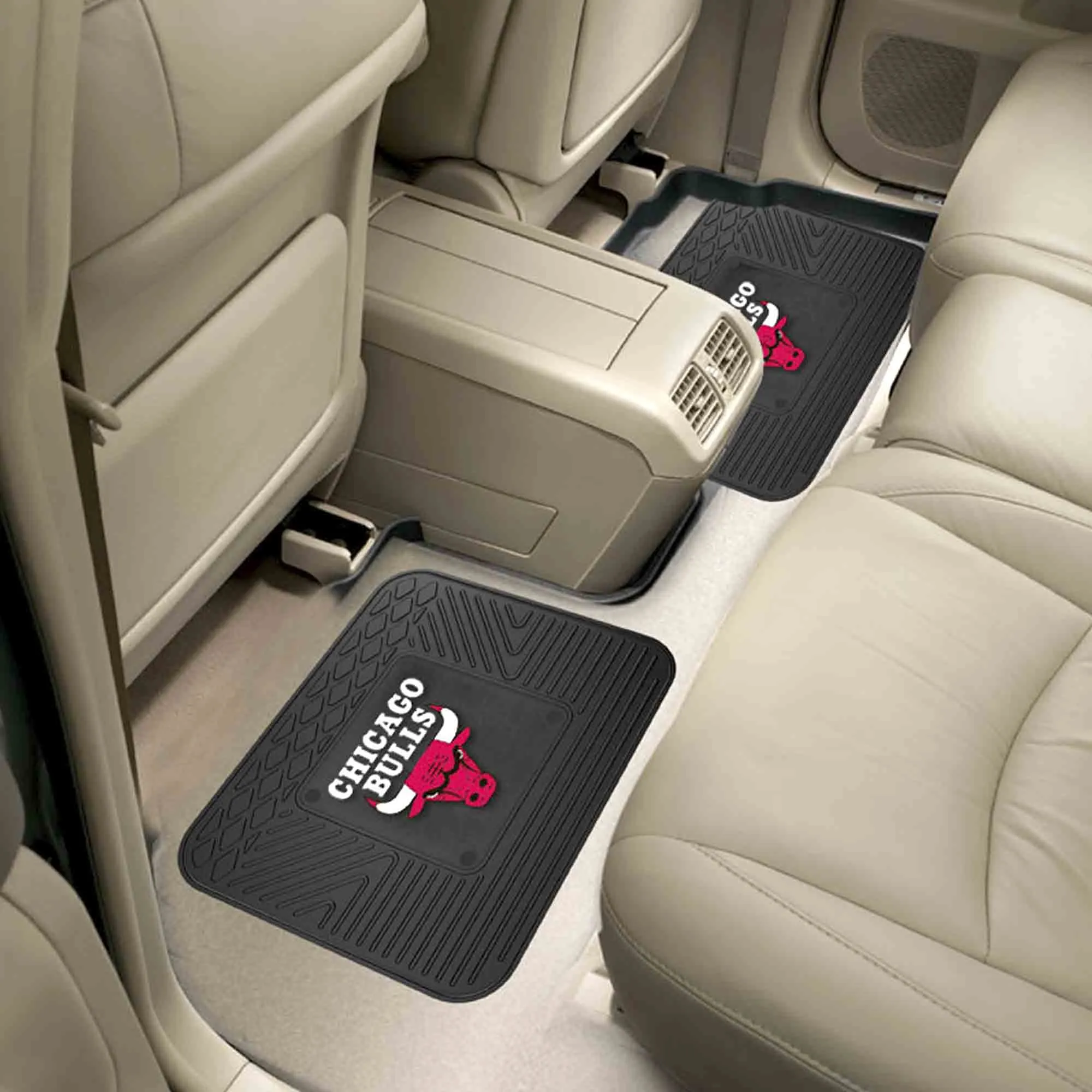 Fanmats Chicago Bulls Back Seat Car Utility Mats - 2 Piece Set