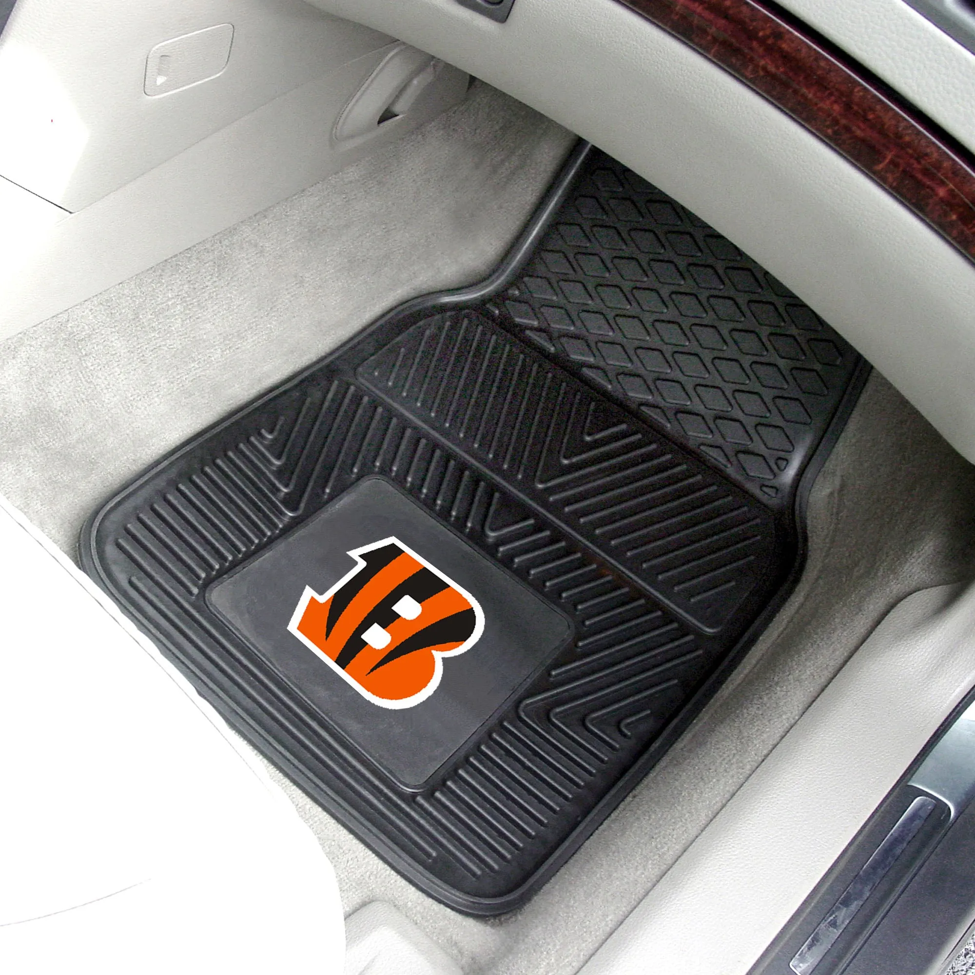 Fanmats Cincinnati Bengals Heavy Duty Car Mat Set - 2 Pieces