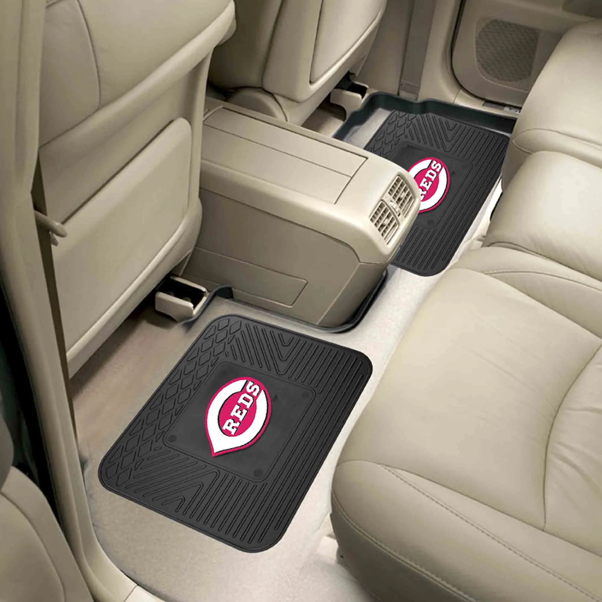 Fanmats Cincinnati Reds Back Seat Car Utility Mats - 2 Piece Set