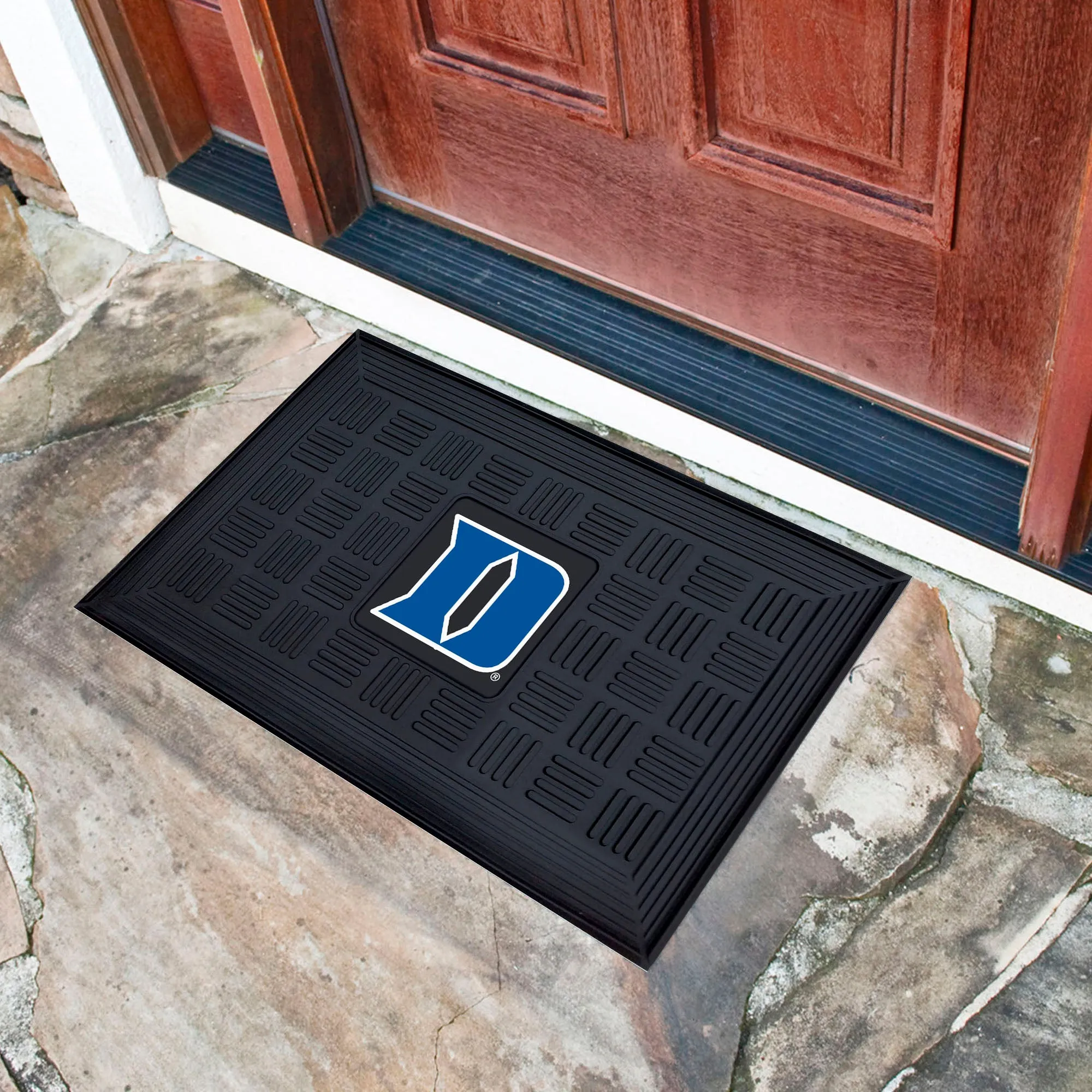 Fanmats Duke Blue Devils Heavy Duty Vinyl Medallion Door Mat - 19.5" x 31"