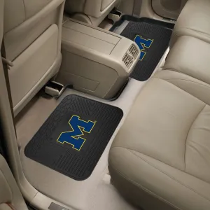 Fanmats Michigan Wolverines Back Seat Car Utility Mats - 2 Piece Set