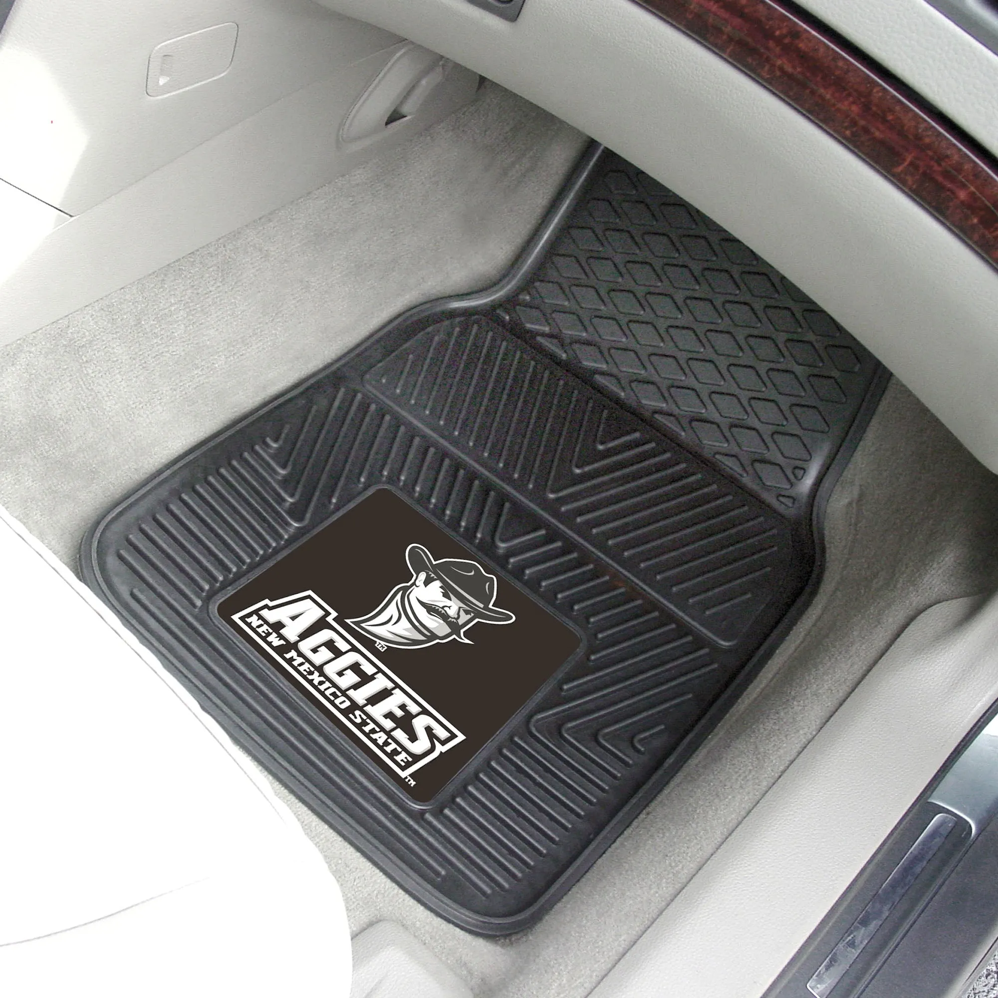 Fanmats New Mexico State Lobos Heavy Duty Car Mat Set - 2 Pieces