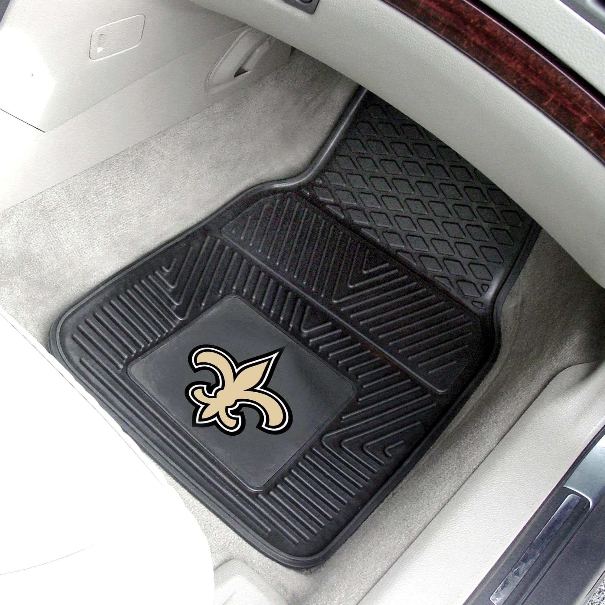 Fanmats New Orleans Saints Heavy Duty Car Mat Set - 2 Pieces