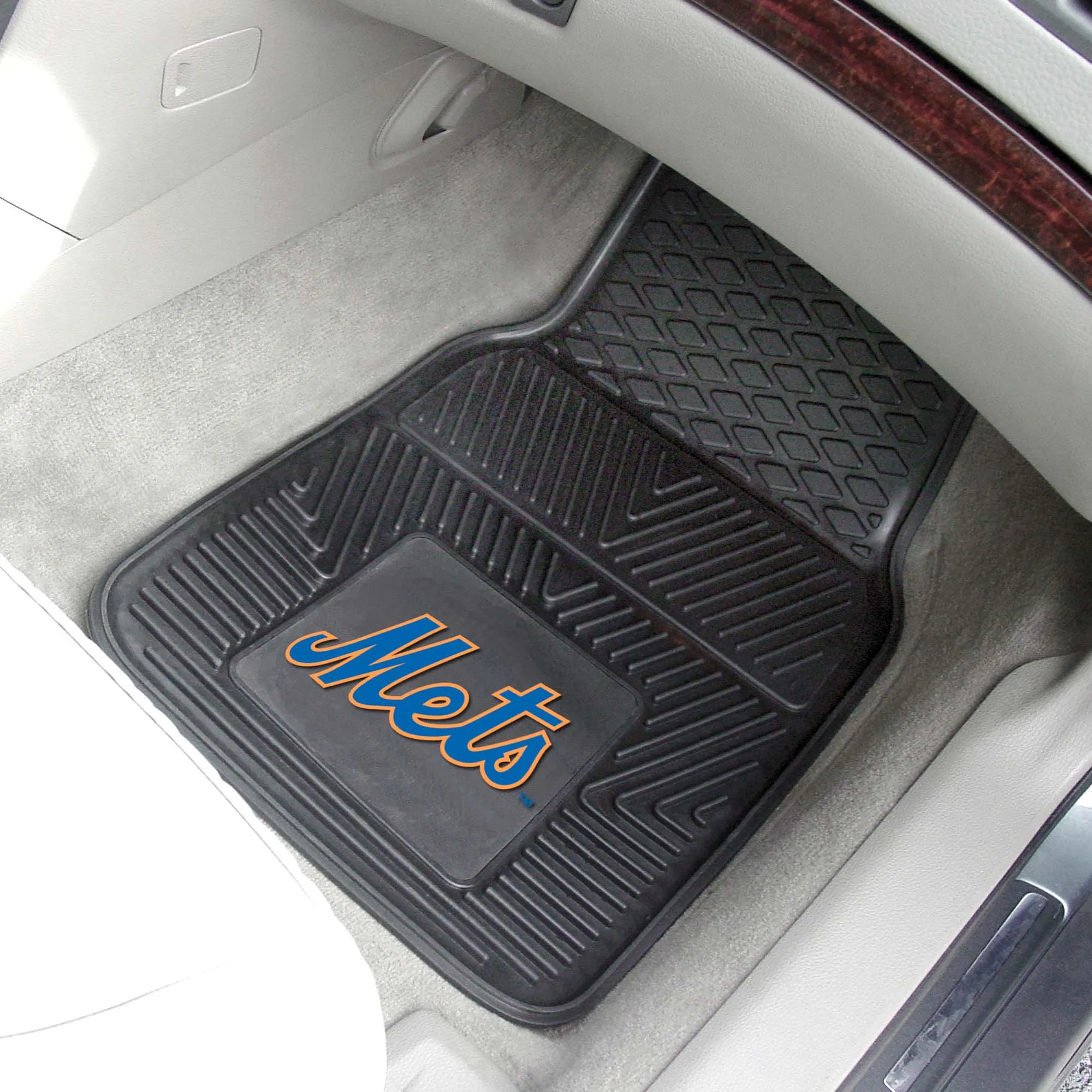 Fanmats New York Mets Heavy Duty Car Mat Set - 2 Pieces