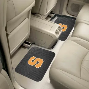 Fanmats Syracuse Orange Back Seat Car Utility Mats - 2 Piece Set