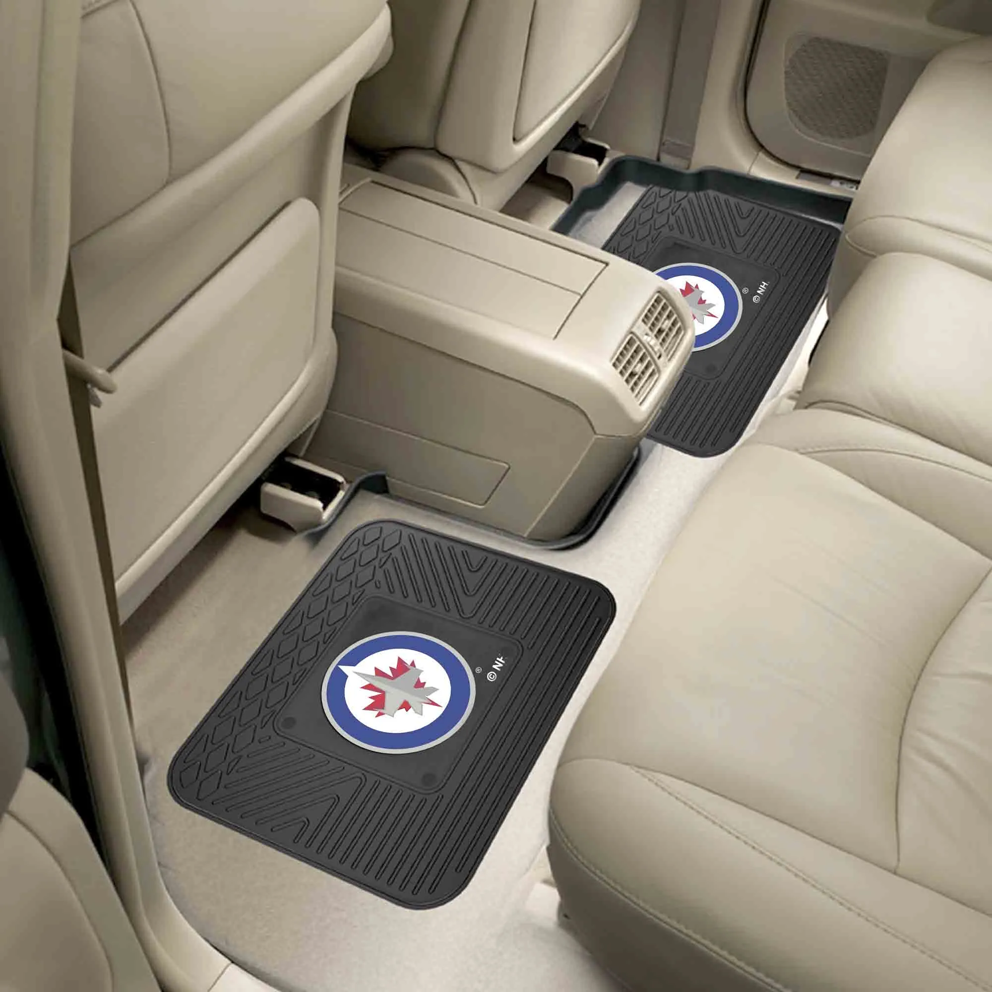 Fanmats Winnipeg Jets Back Seat Car Utility Mats - 2 Piece Set