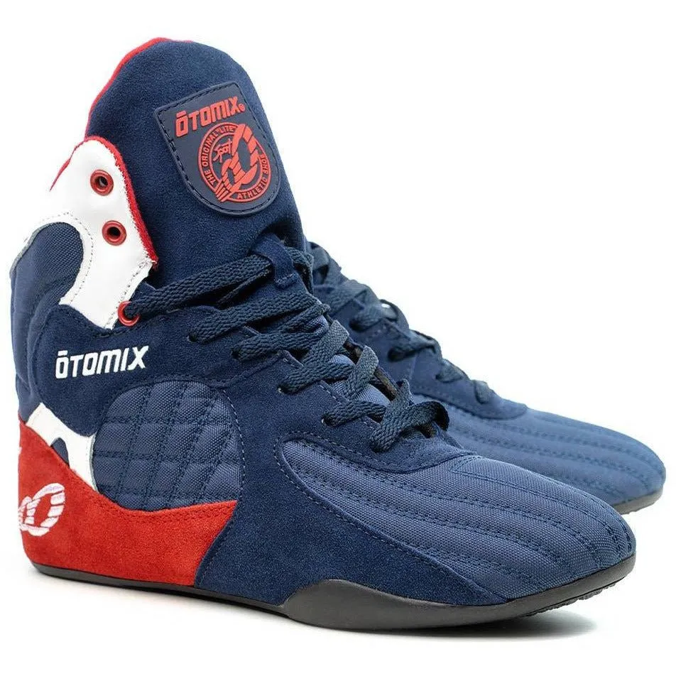 Female Bodybuilding Weightlifting Shoe Red White Blue Stingray