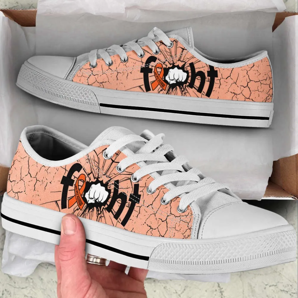 Fight Multiple Sclerosis Ab Low Top Shoes Canvas Shoes, Low Top Sneaker, Low Top Canvas Shoes