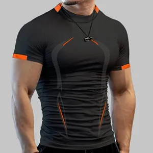 Fitness t-shirt for men - breathable &amp; quick drying