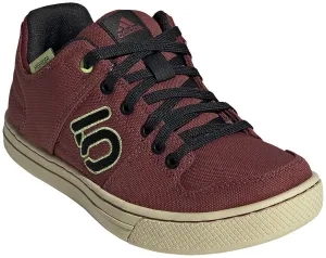 Five Ten Five Ten Freerider Canvas Flat Shoe - Women's, Quiet Crimson/Core Black/Pulse Lime