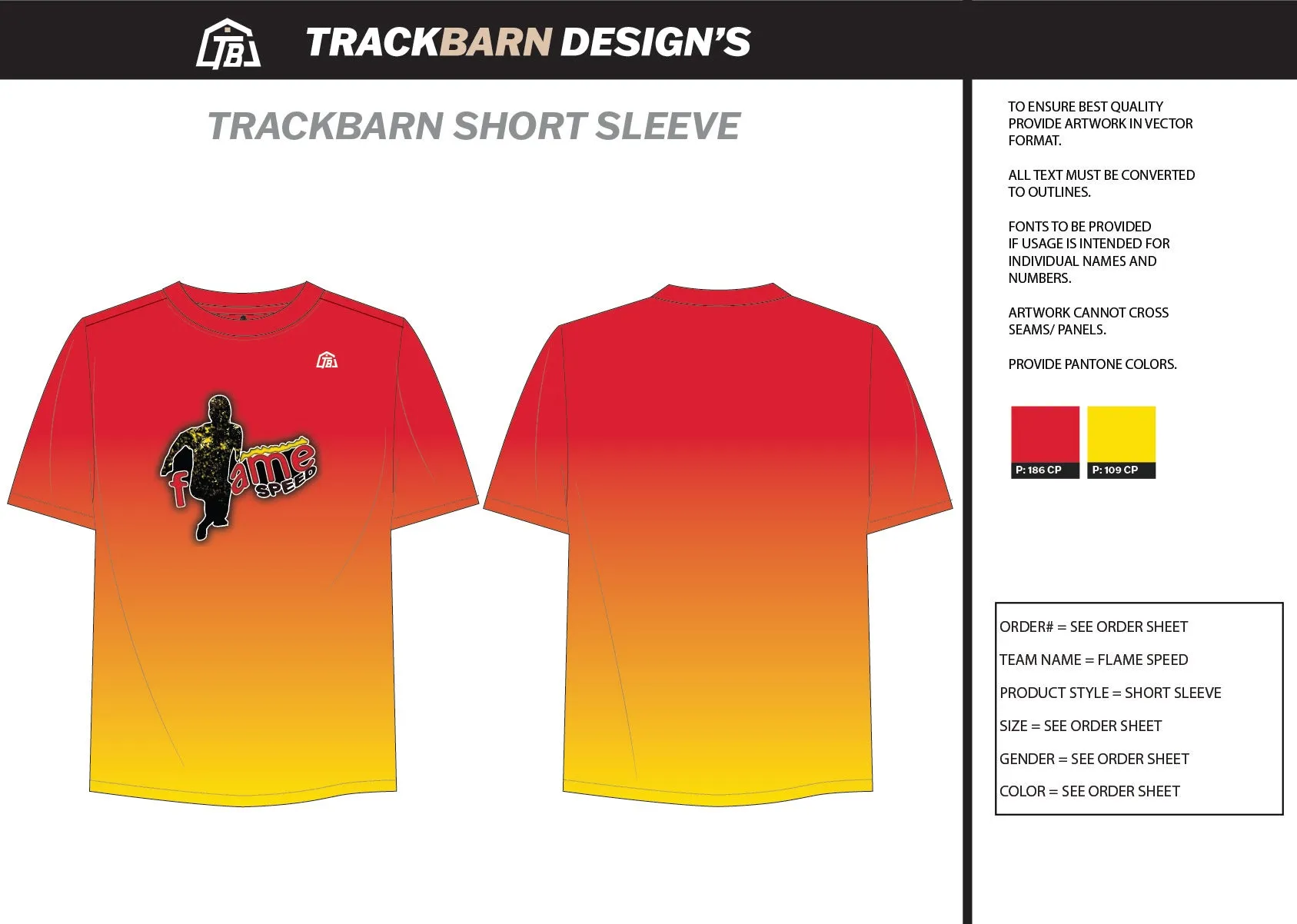 Flame-Speed- Womens Stretch Light Training Tee