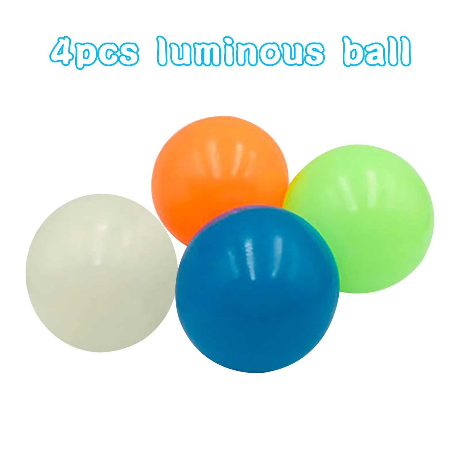 Fluorescent Sticky Wall Ball Sticky Target Ball Decompression Toy Kids Gift