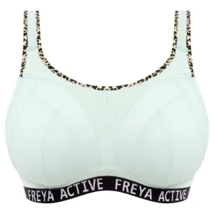 Freya Dynamic Soft Cup Sports Bra Leopard Aqua Blue