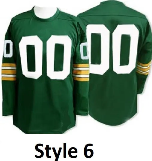 Green Bay Packers Customizable Pro Style Throwback Football Jersey