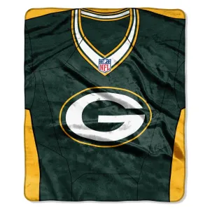 Green Bay Packers Jersey Raschel Throw Blanket