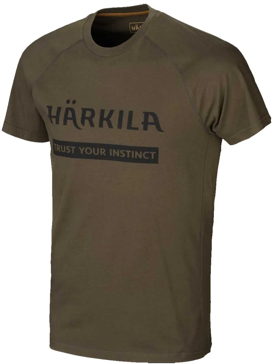 HARKILA Logo T-shirt - Mens - Willow Green