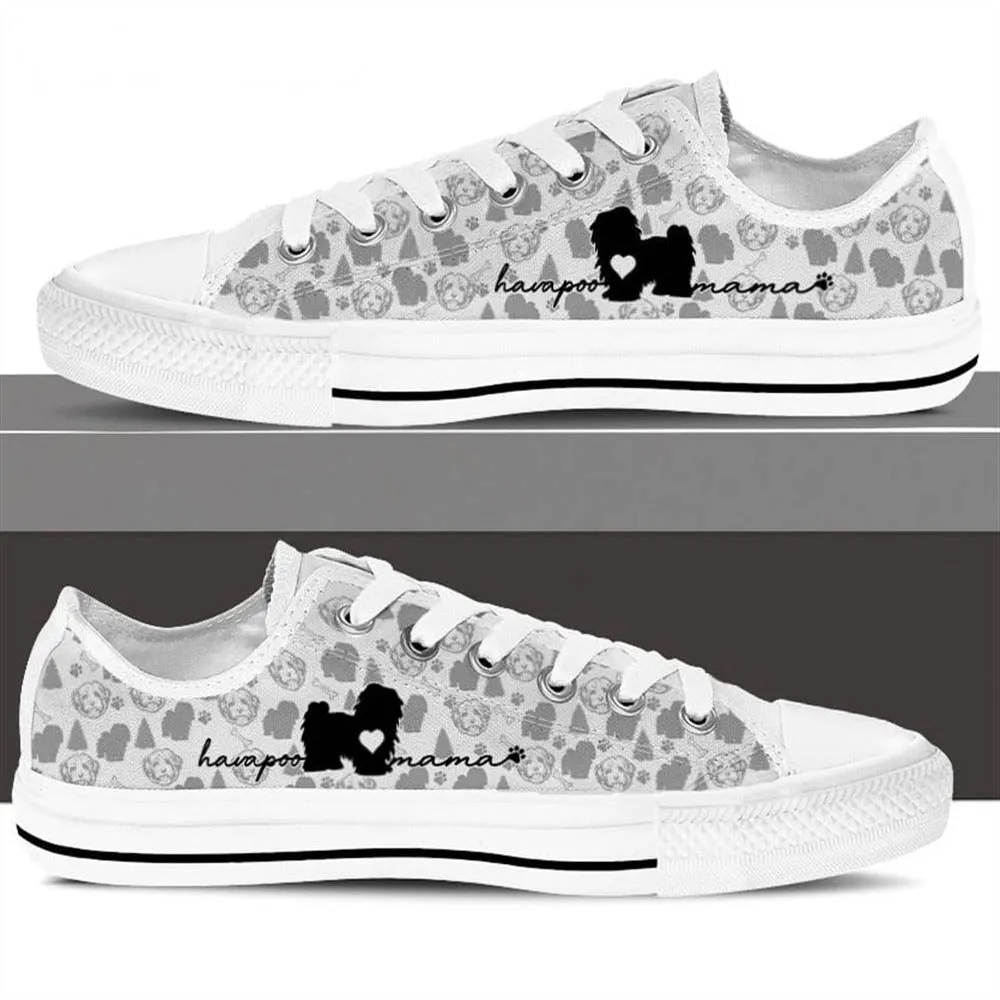 Havapoo Low Top Shoes, Dog Printed Shoes, Canvas Shoes For Men, Women