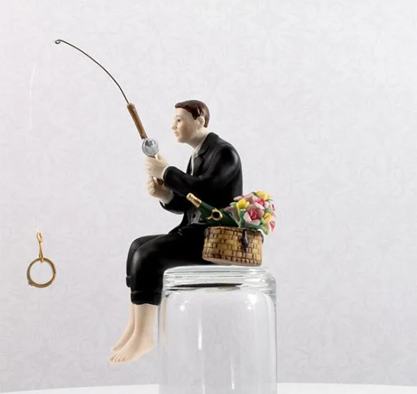 Hooked on Love Groom Figurine