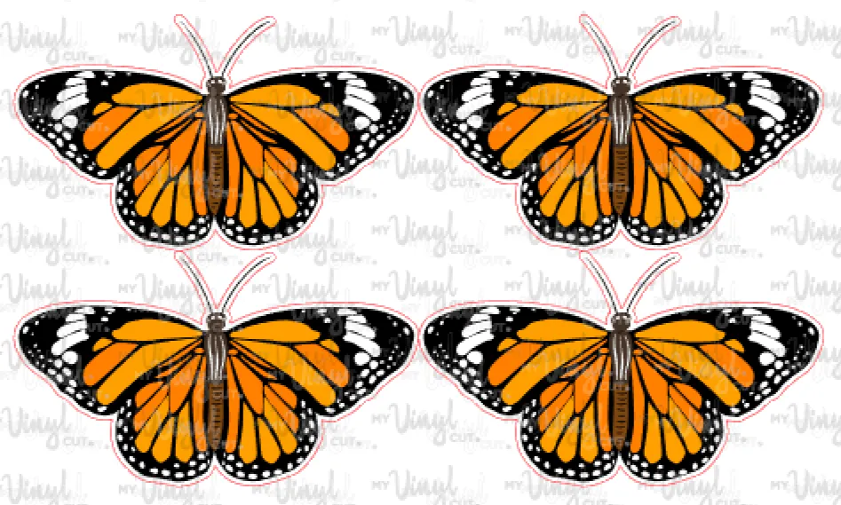 HTV Transfers Butterfly Set of 4