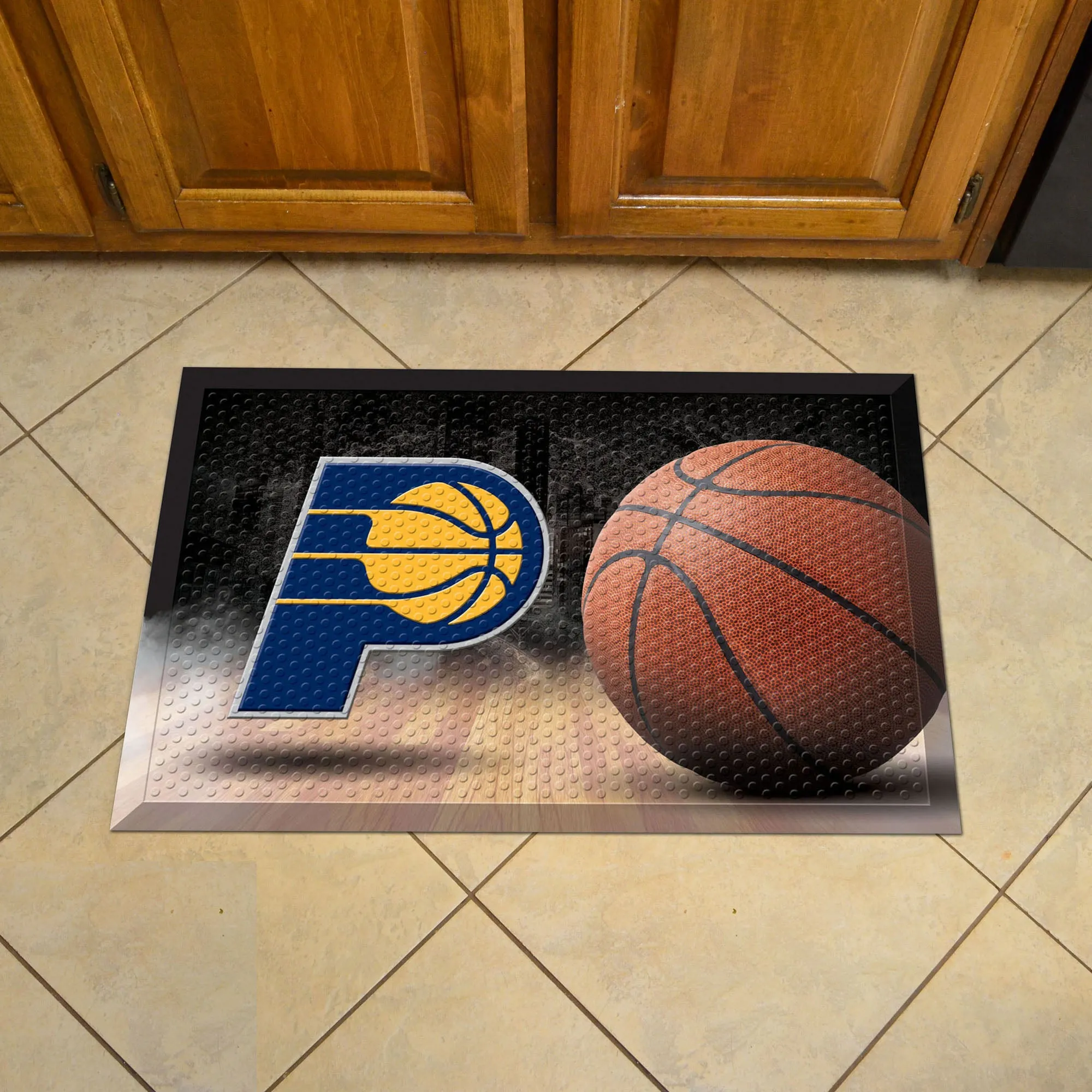 Indiana Pacers Rubber Scraper Door Mat