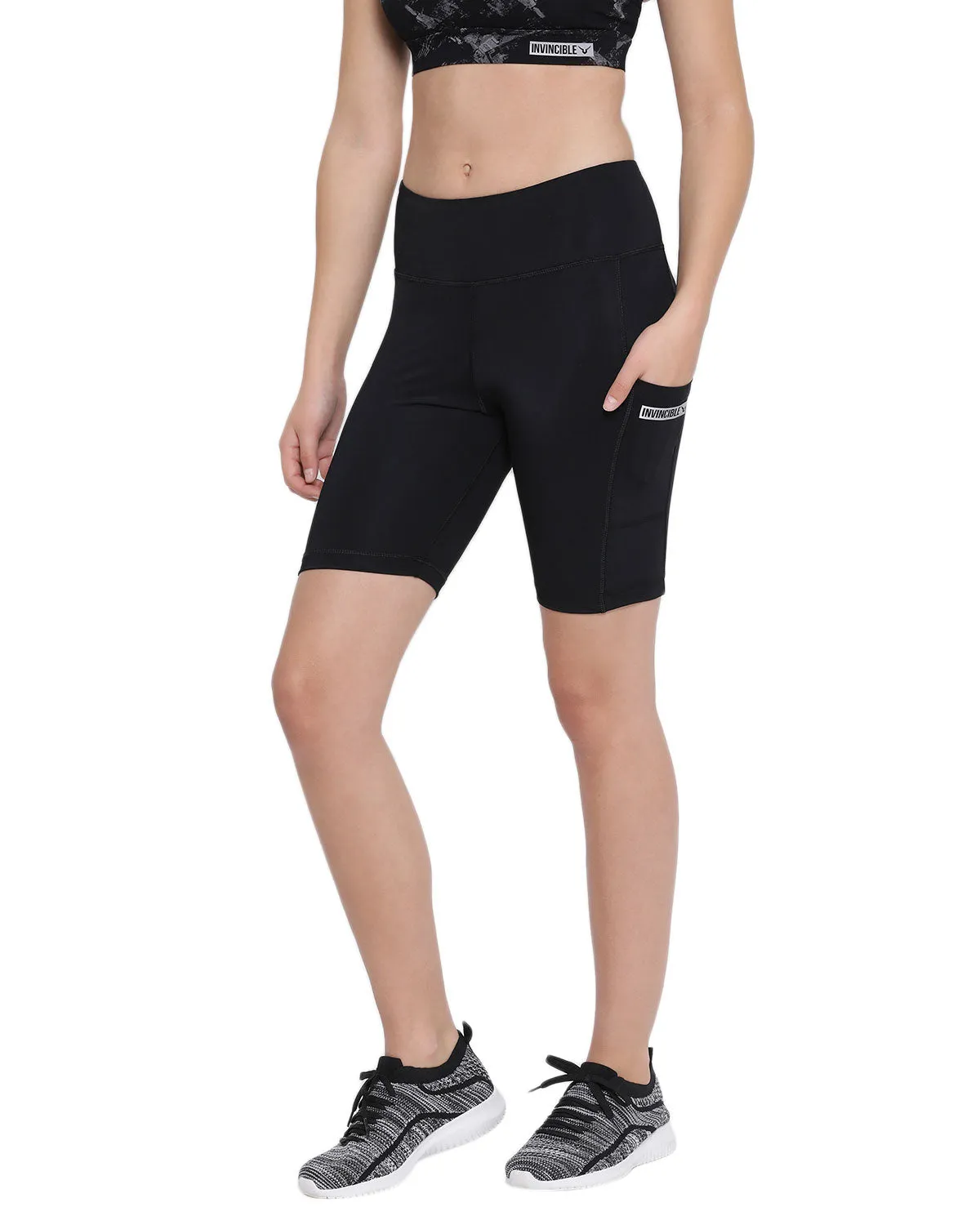 Invincible Women's Training Side Pocket Shorts