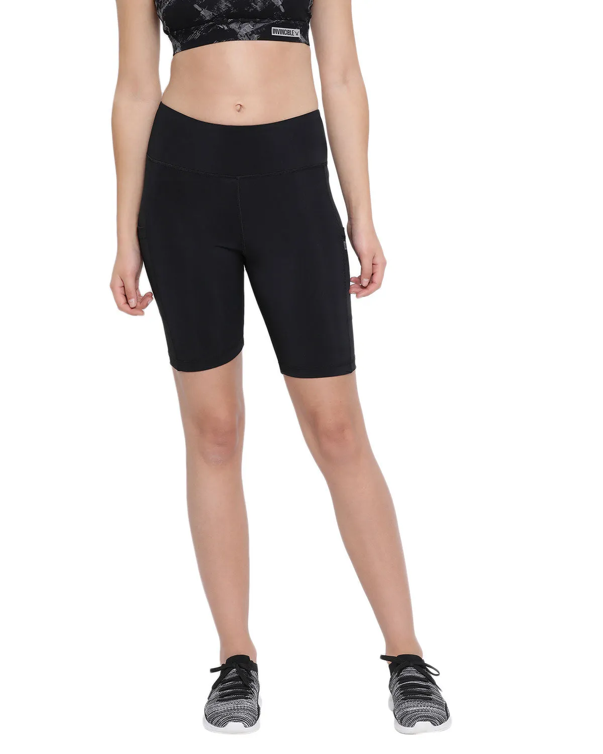 Invincible Women's Training Side Pocket Shorts