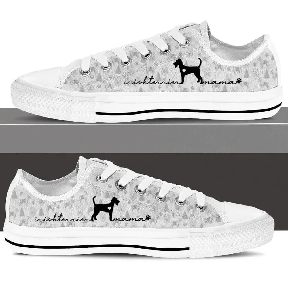 Irish Terrier Low Top Shoes - Christmas Holiday Gift For Dog Lovers, Dog Printed Shoes, Canvas Shoes For Men, Women