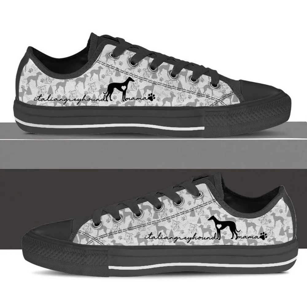 Italian Greyhound Low Top Shoes, Dog Printed Shoes, Canvas Shoes For Men, Women