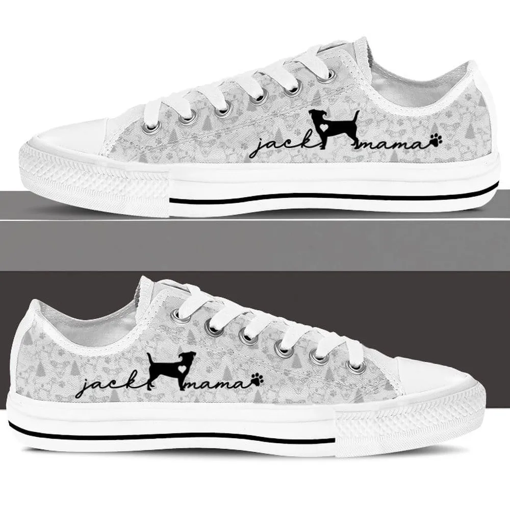 Jack Russell Terrier Low Top Shoes - Christmas Holiday Gift For Dog Lovers, Dog Printed Shoes, Canvas Shoes For Men, Women