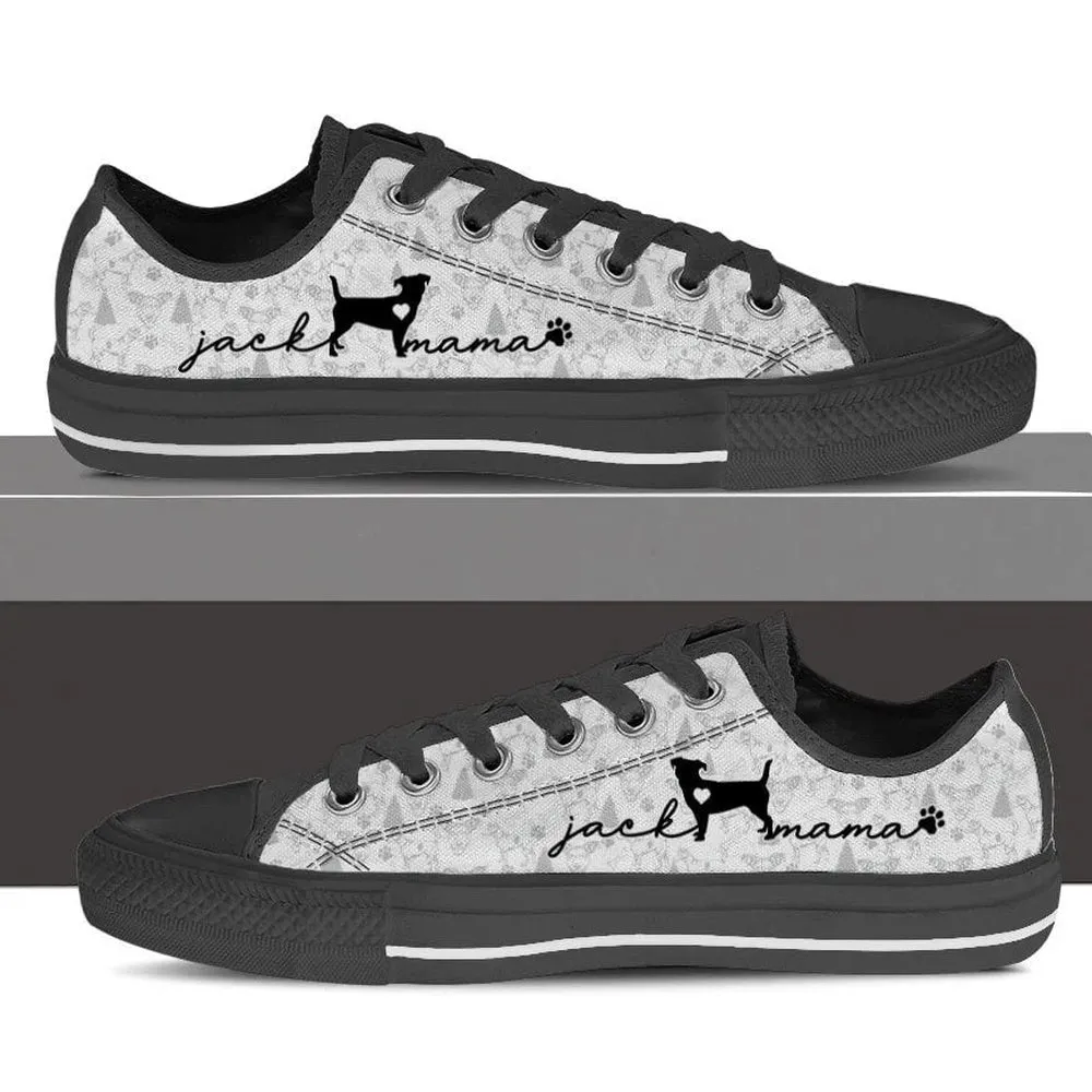 Jack Russell Terrier Low Top Shoes - Christmas Holiday Gift For Dog Lovers, Dog Printed Shoes, Canvas Shoes For Men, Women