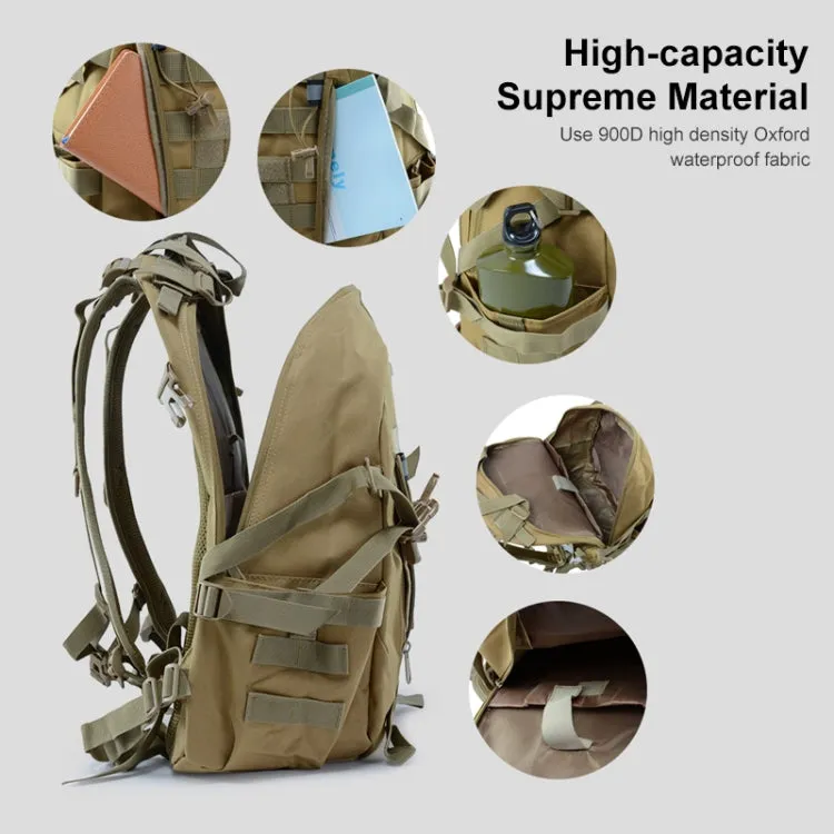 JUNSUNMAY J012 25L Waterproof Outdoor Sports Molle Rucksack Backpack with Reflective Stripe(Army Green)