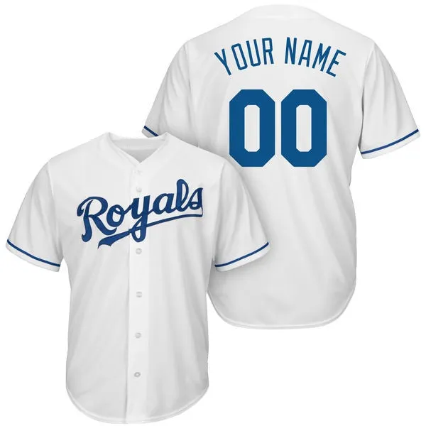 Kansas City Royals Customizable Pro Style Baseball Jersey - 2 Styles Available