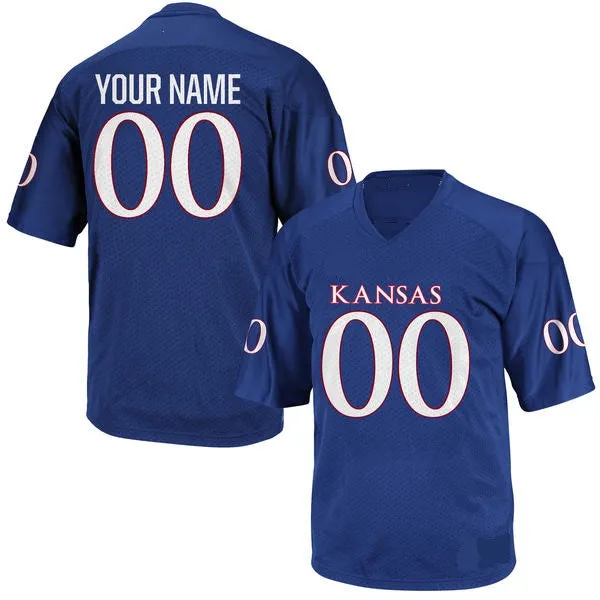 Kansas Jayhawks Customizable College Football Jersey