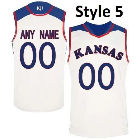 Kansas Jayhawks Customizable College Style Basketball Jersey