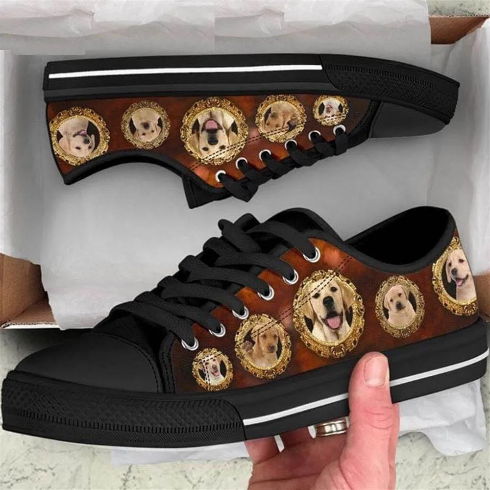 Labrador Low Top Shoes - Labrador Dog Lovers Canvas Sneaker, Dog Printed Shoes, Canvas Shoes For Men, Women