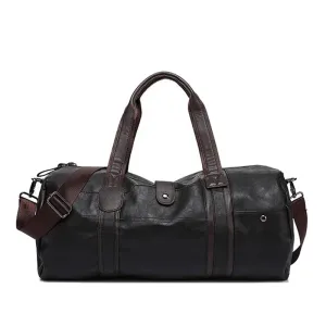 LARGE CAPACITY LEATHER GYM BAG