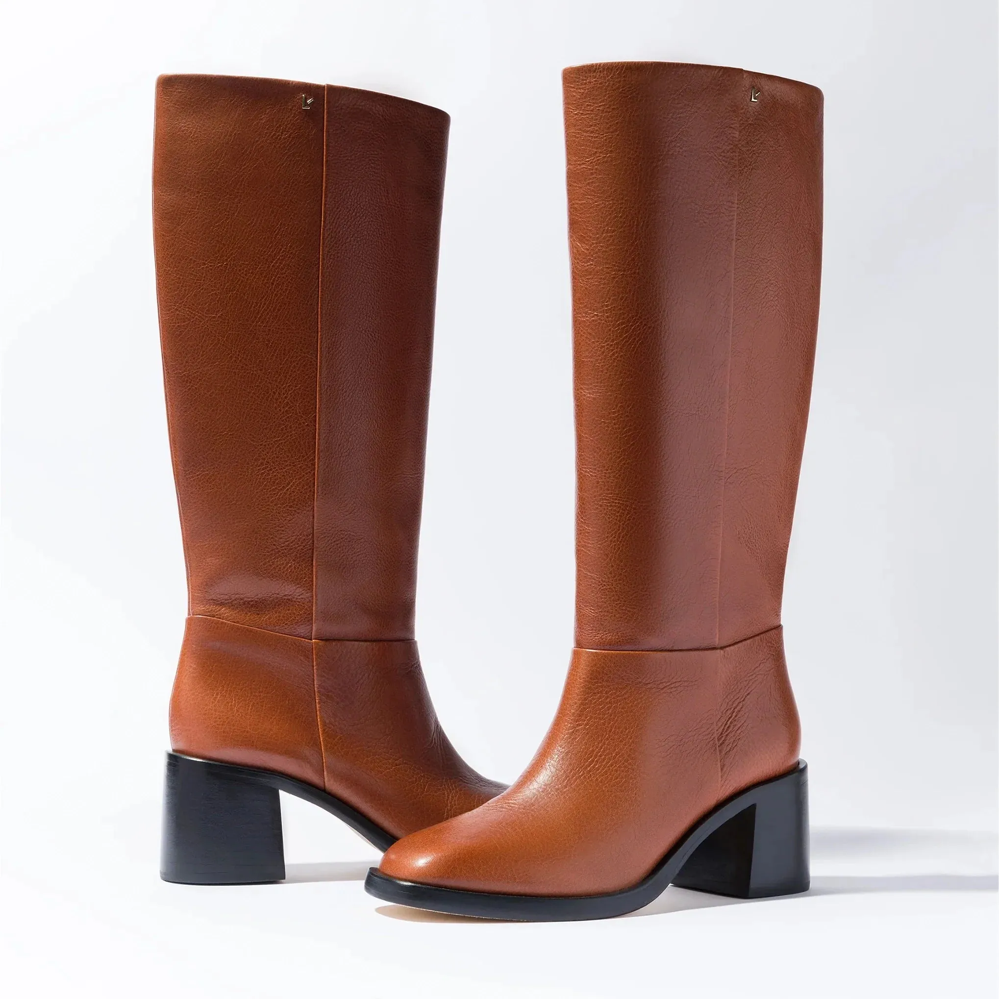 Larroude Ricky Boot In Mocca Leather