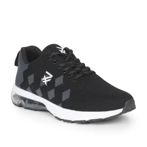 Leap7x Lacing Sports Shoes For Men (Black) CAPSULE-10 By Liberty