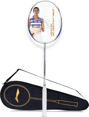 Li-Ning BladeX 200R Strung Badminton Racquet (White / Blue)