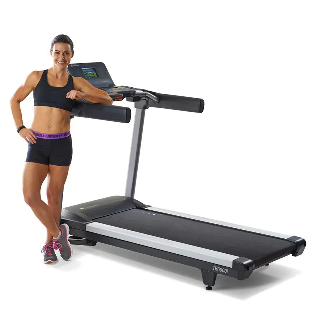 LifeSpan Fitness Light-Commercial Treadmill TR6000iT, strong 3.5 HP AC-motor