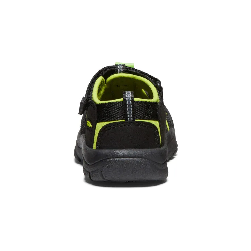 Little Kid's Keen Newport H2 Color: Black / Lime Green