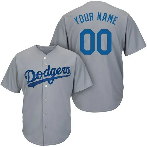 Los Angeles Dodgers Customizable Pro Style Baseball Jersey - 2 Styles Available